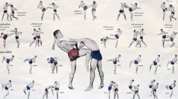 traditional muay thai stance